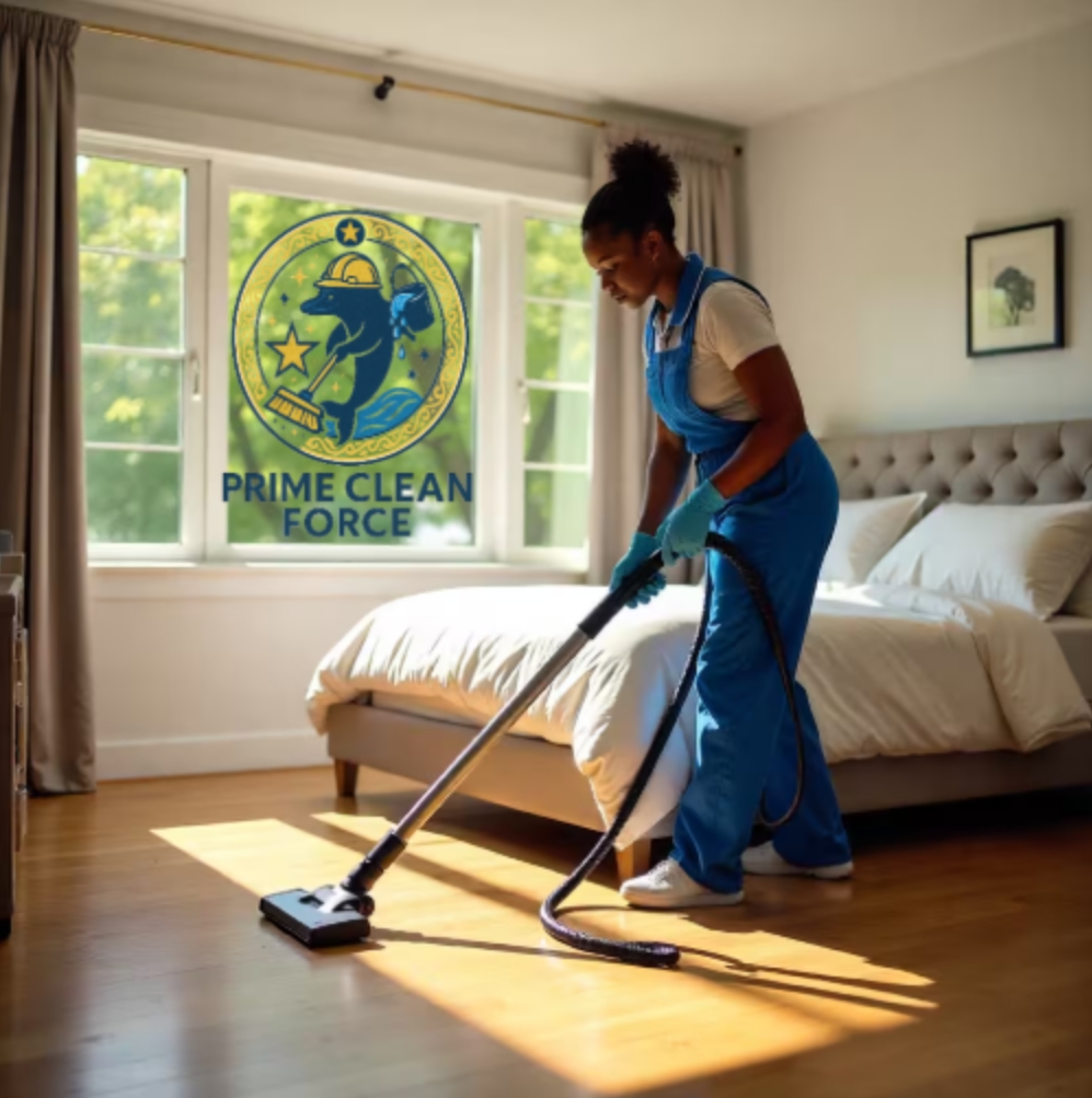 A beautiful, well-kept bedroom in South Fulton cleaned by pcf lady.