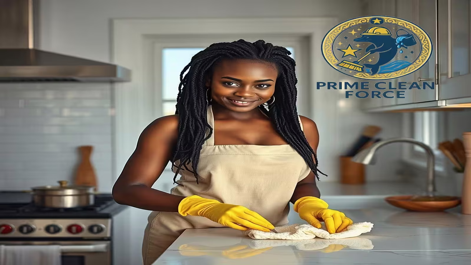 Prime Clean Force team performing a 5-star turnover cleaning for a historic vacation rental in downtown Savannah GA